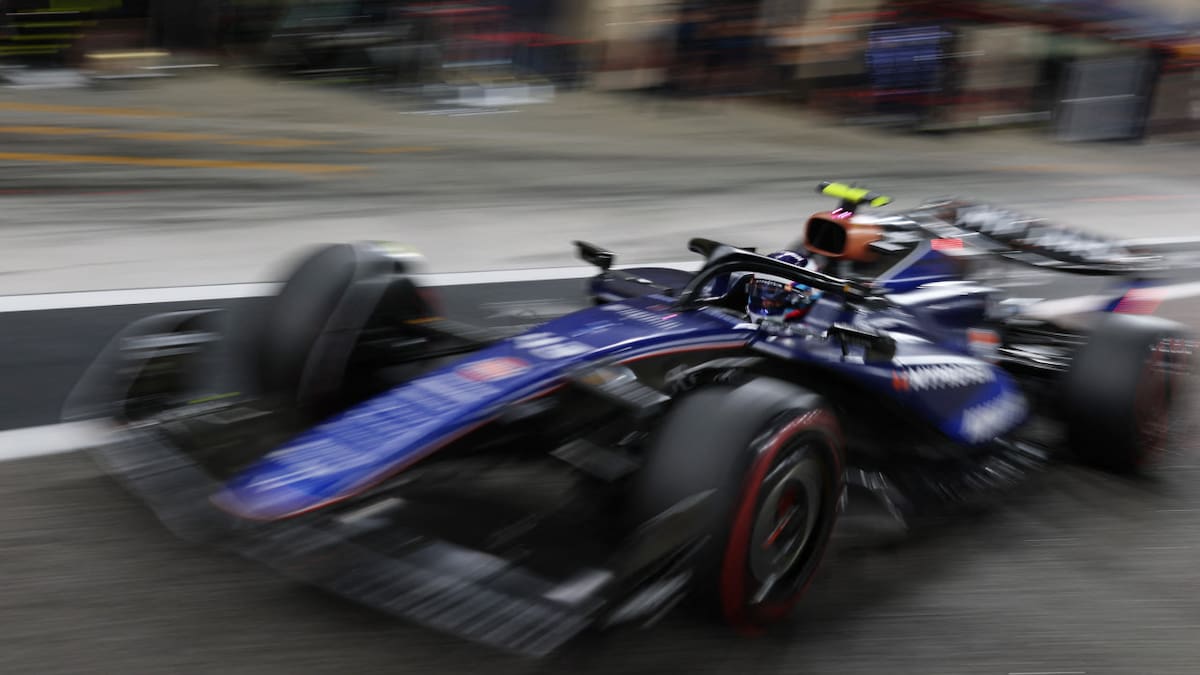 Franco Colapinto en el Gran Premio de Qatar. Foto: REUTERS.