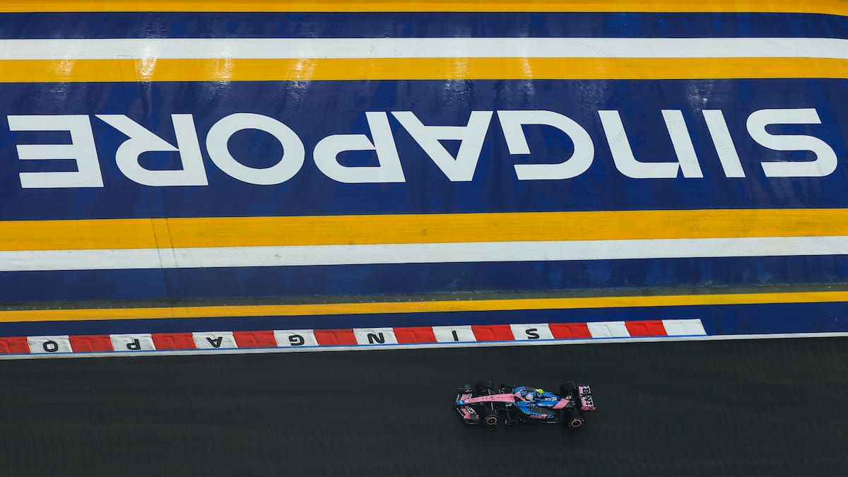 Franco Colapinto en el Gran Premio de Singapur.