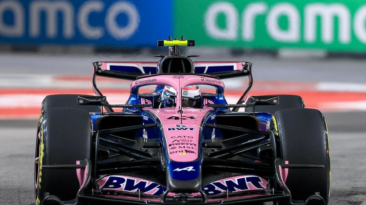 Franco Colapinto en el Gran Premio de Singapur.