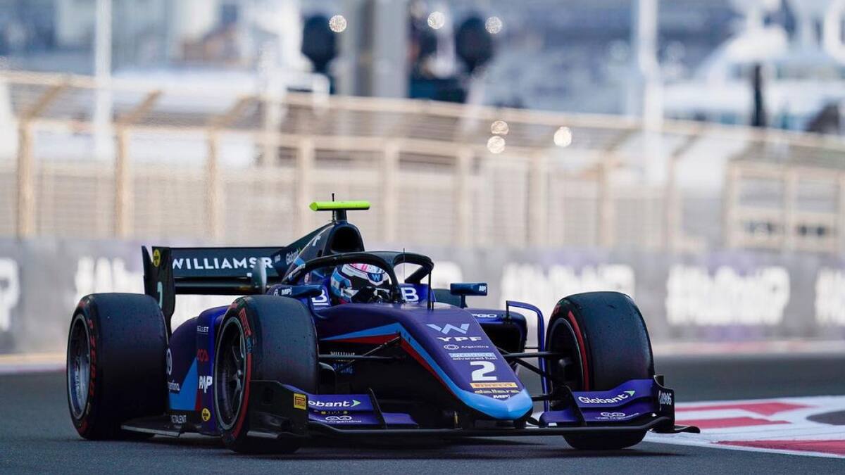 Franco Colapinto en la Fórmula 2.