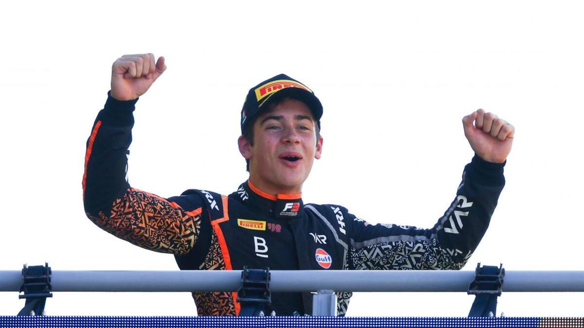 Franco Colapinto en Monza de la Fórmula 3. Foto: @FIAFormula3.