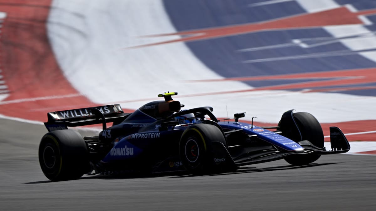 Franco Colapinto en el Gran Premio de México. Foto: EFE.