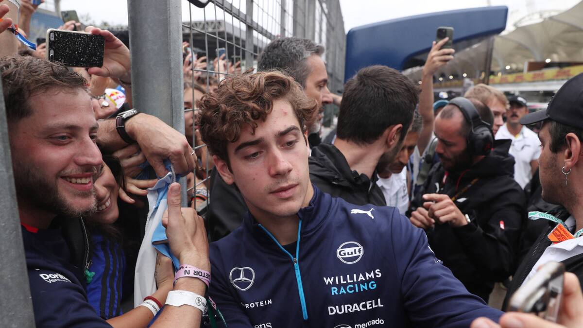 Franco Colapinto, Fórmula 1. Foto: Reuters.