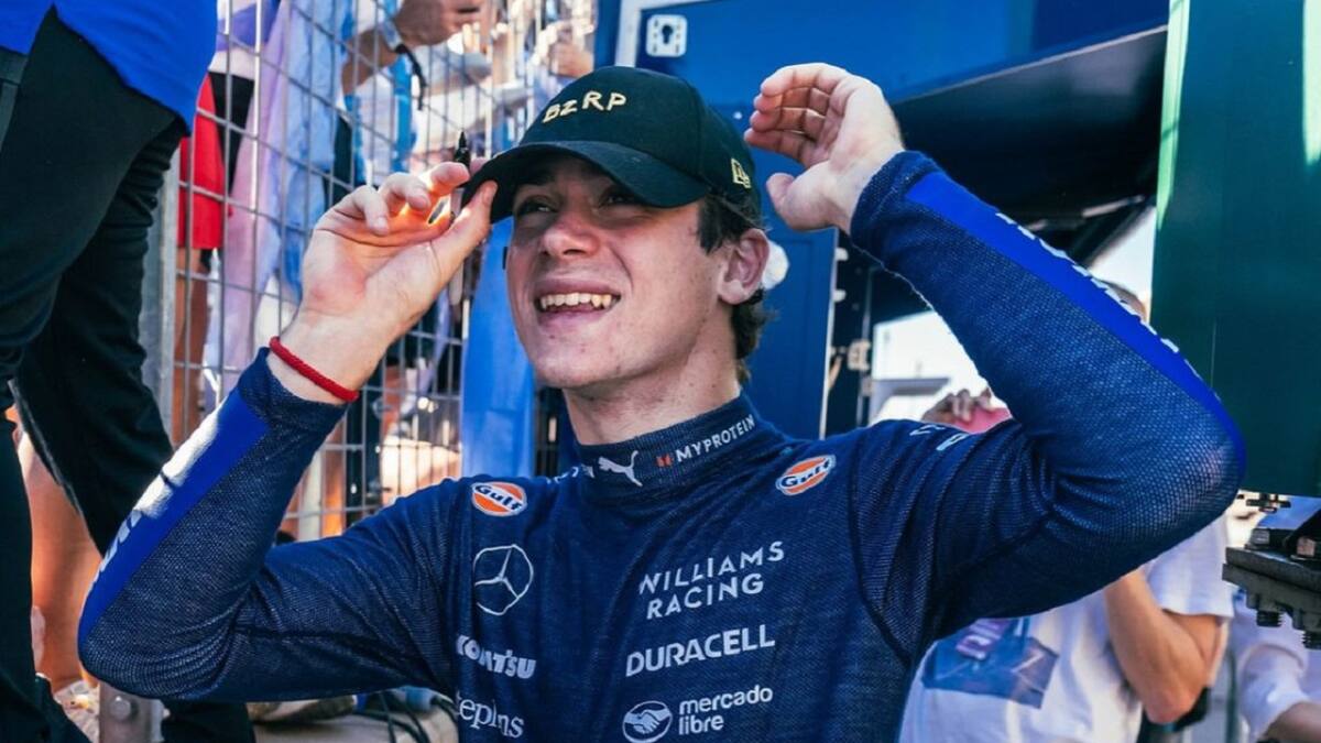 Franco Colapinto. Foto: Instagram @williamsracing