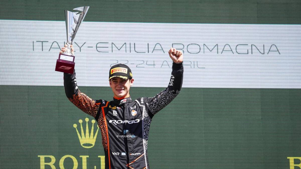 Franco Colapinto, ganador de Imola en la Fórmula 3, REUTERS