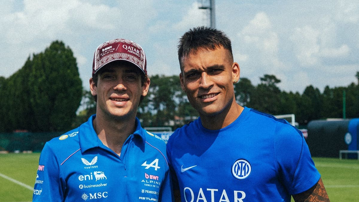 Franco Colapinto tuvo un encuentro especial con Lautaro Martínez antes del Gran Premio de Italia de la Fórmula 1