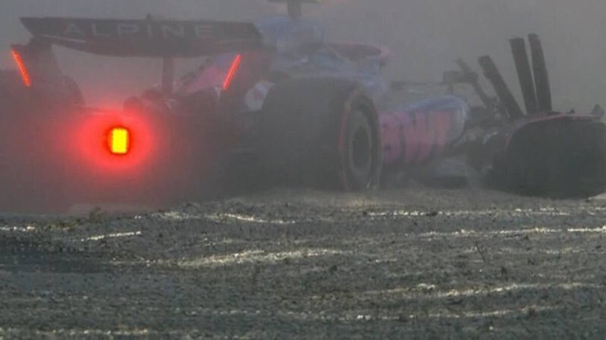 Franco Colapinto sufrió un accidente en la clasificación en Imola. Foto: Captura.