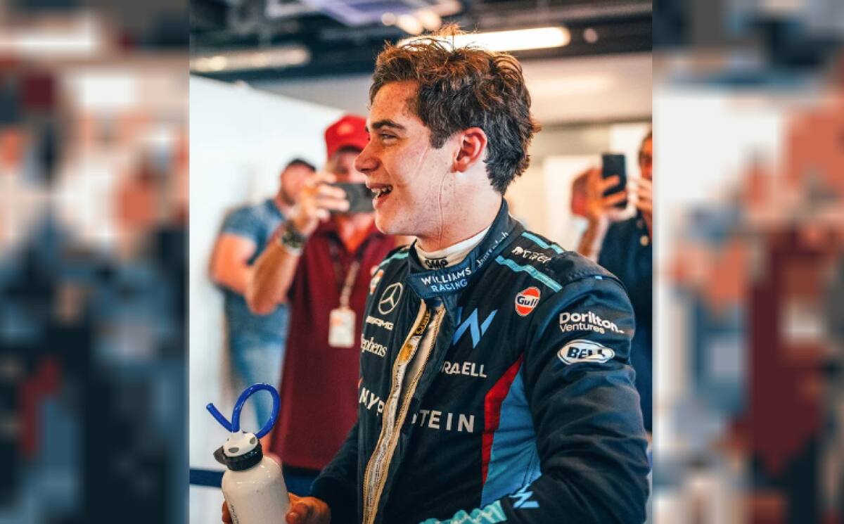 Franco Colapinto supo coronar un fin de semana histórico para el automovilismo argentino. Foto: NA