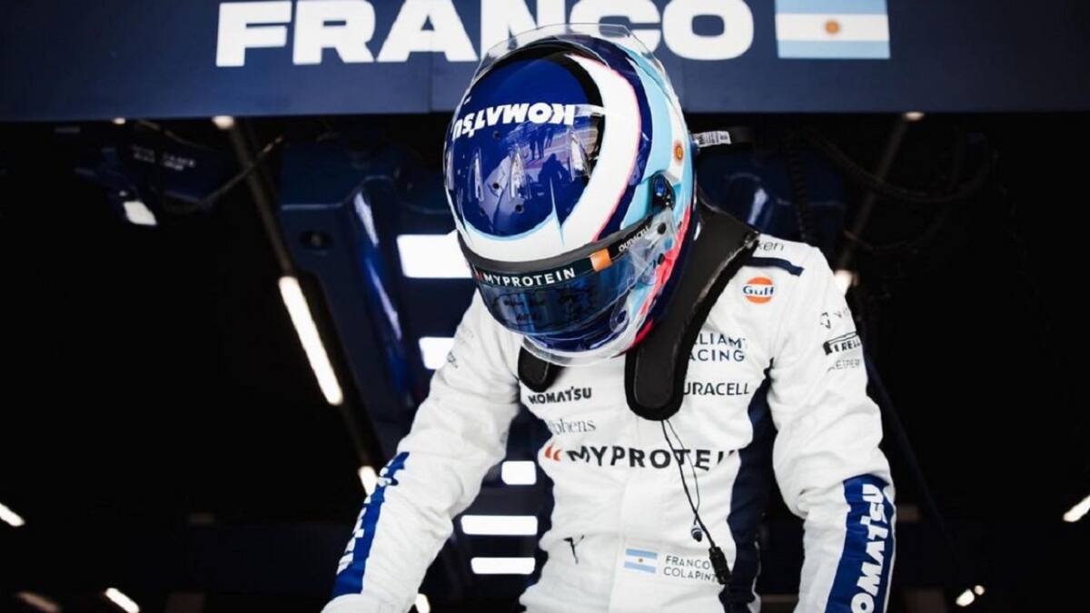 Franco Colapinto; Williams Racing. Foto: Instagram @francolapinto