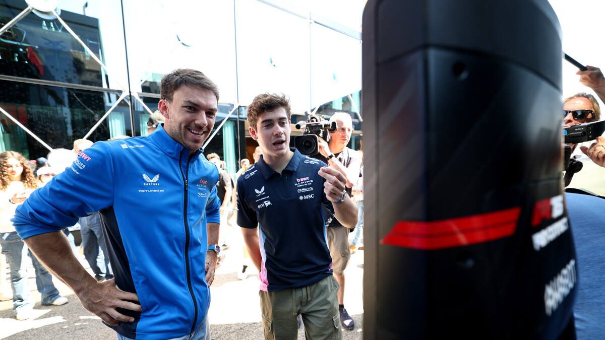 Franco Colapinto y Pierre Gasly en el Gran Premio de Imola. Foto: REUTERS.