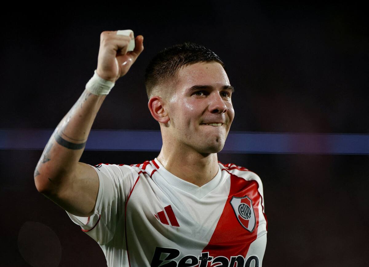 Franco Mastantuono. Foto: Reuters/Agustin Marcarian.