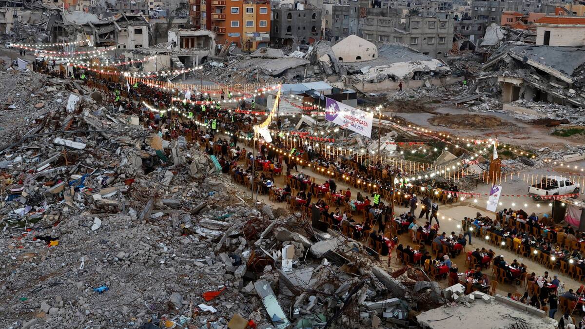 Los destrozos en la Franja de Gaza. Foto: Reuters/Hatem Khaled.