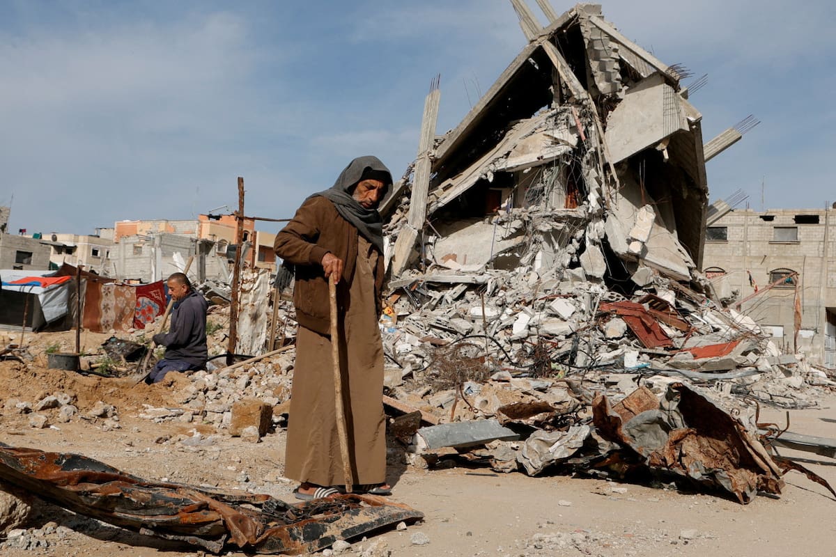 Franja de Gaza. Foto: Reuters/Hatem Khaled.
