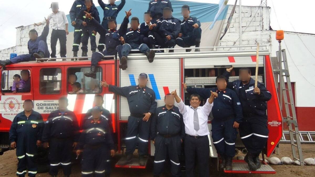 Fredi Galarza, jefe de Bomberos Voluntarios de Aguas Blancas.