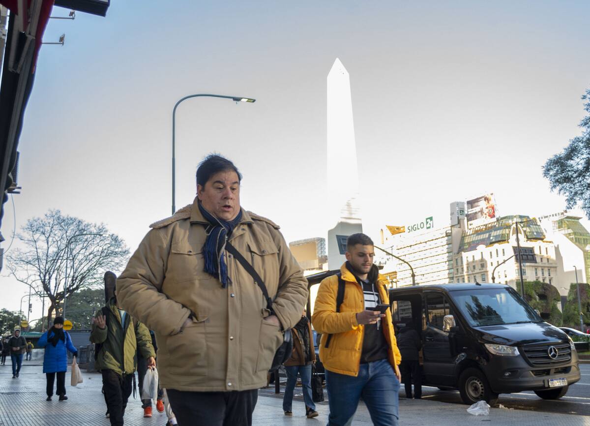 Frío en Buenos Aires, ola polar. Foto: NA/Daniel Vides