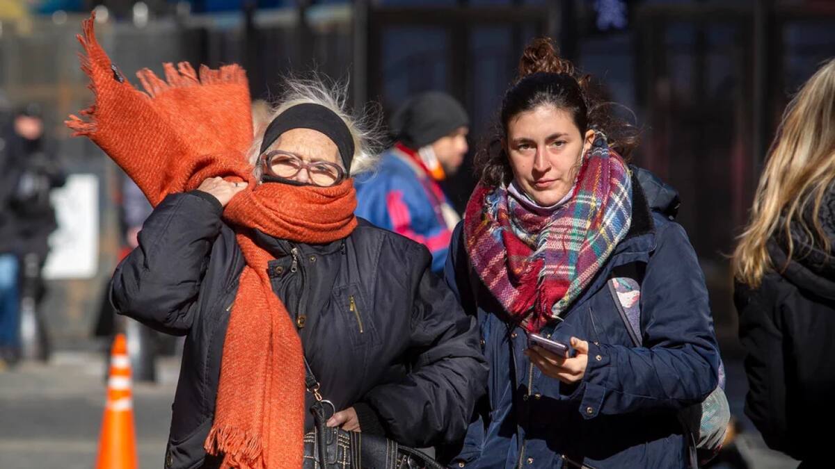 Frío en el AMBA. Foto: NA