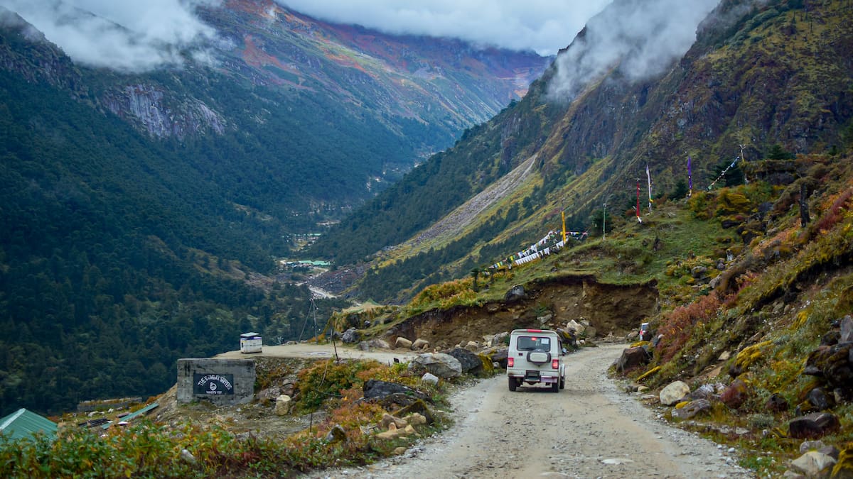 Vista aérea de Arunachal Pradesh