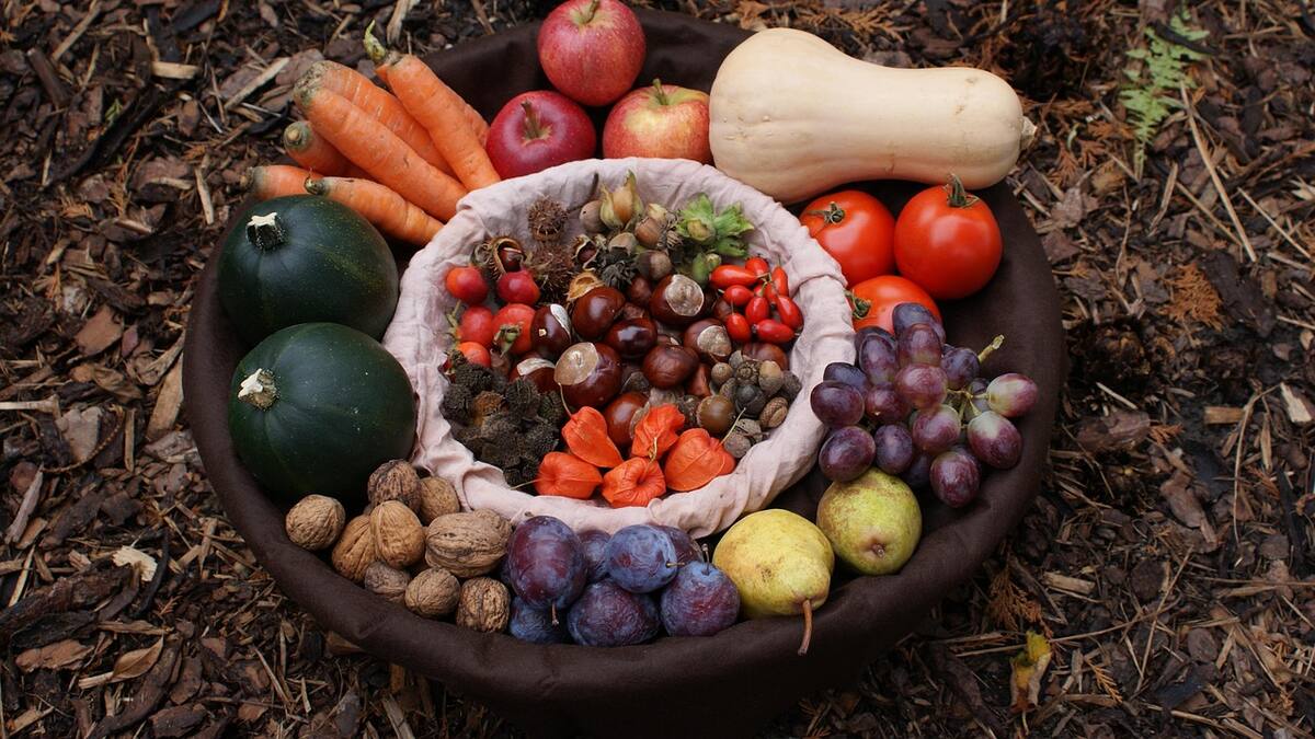 Frutas y verduras.
