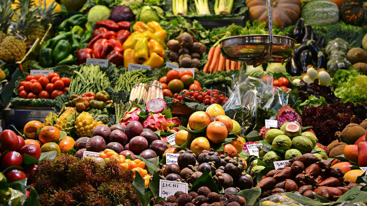 Frutas y verduras. Foto: Unsplash.