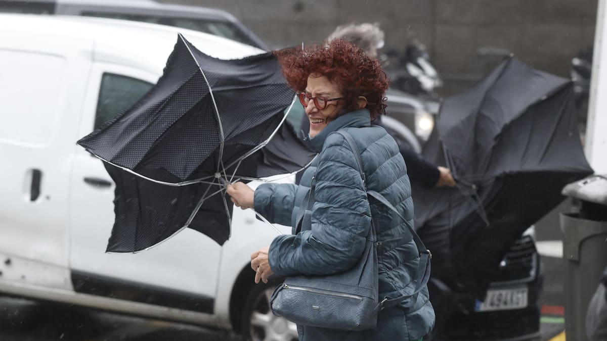 Fuertes ráfagas de viento. Foto: EFE.