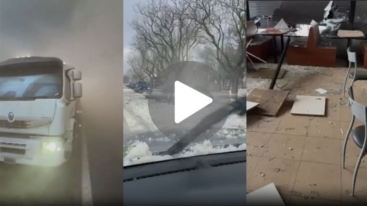 Feroz tormenta en Santa Fe: los impresionantes videos del granizo y las fuertes ráfagas de viento en San Genaro y Las Rosas