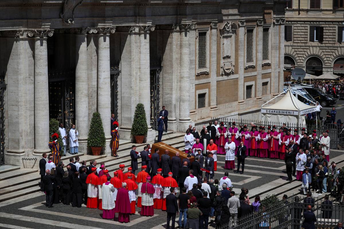 Funeral del papa Francisco. Foto: REUTERS/Alkis Konstantinidis.