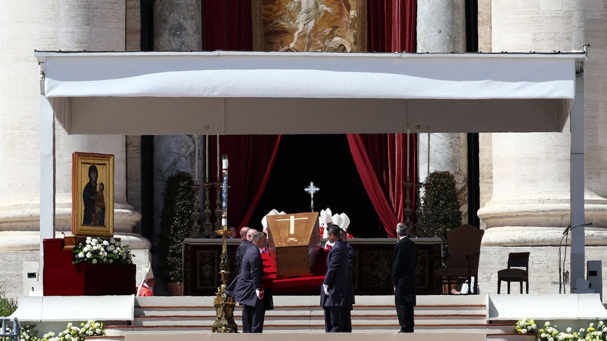 Funeral del papa Francisco. Foto: Reuters/Guglielmo Mangiapane