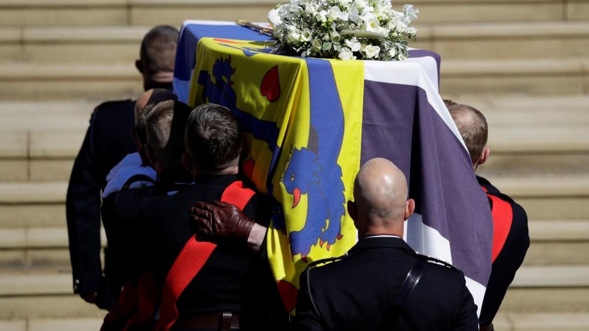 La familia real británica despidió al príncipe Felipe