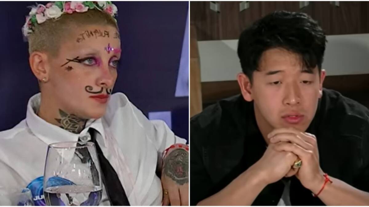 Furia y el Chino de Gran Hermano. Fotos: captura Telefe.