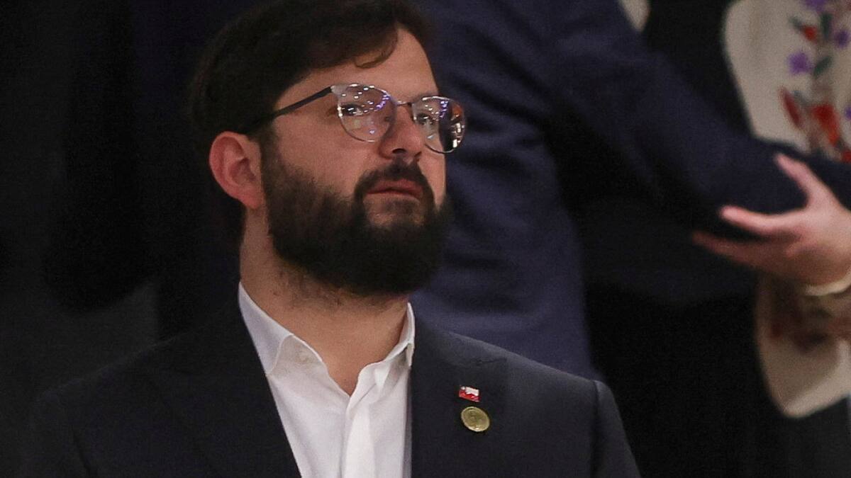 Gabriel Boric, presidente de Chile. Foto: Reuters.