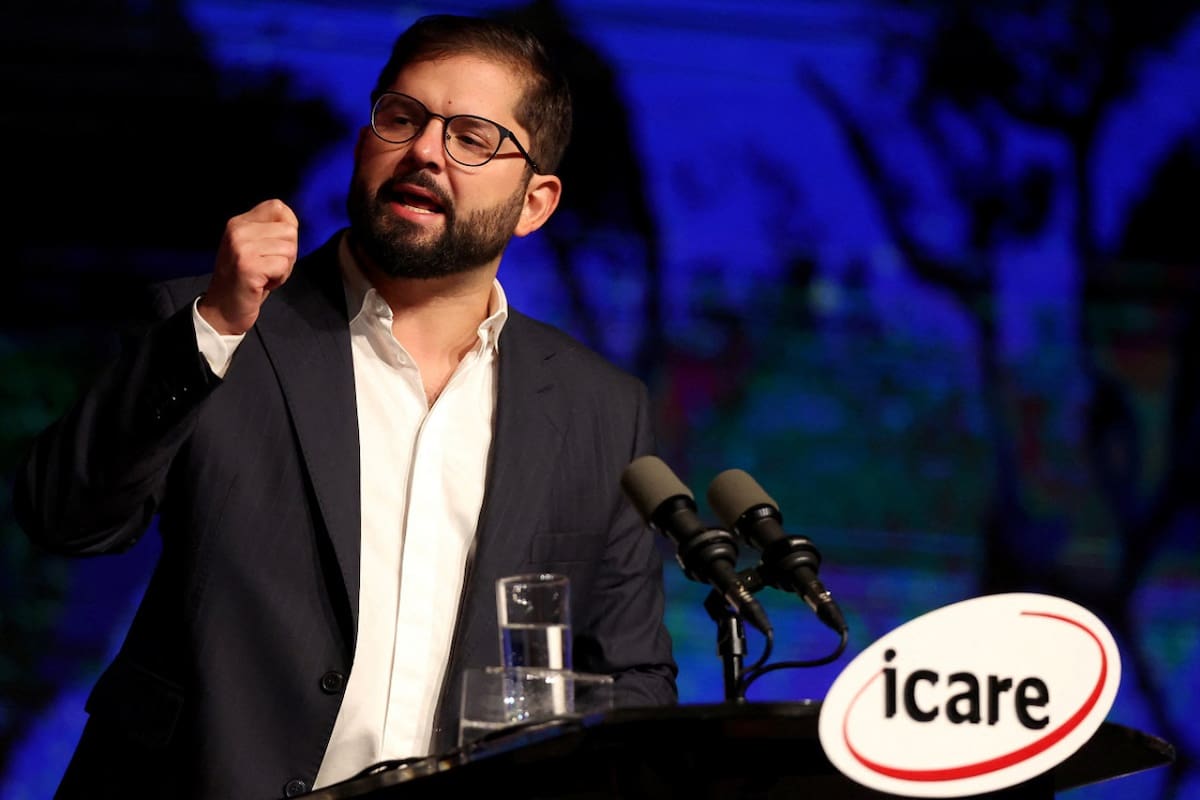 Gabriel Boric, presidente de Chile. Foto: Reuters.