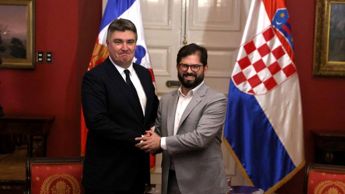 Gabriel Boric y Zoran Milanović en Chile_Reuters