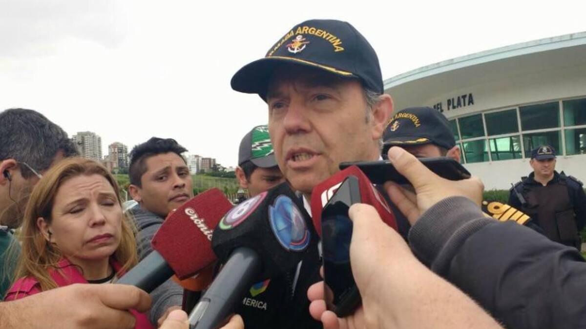 Gabriel González, jefe del Área Naval Atlántica y de la Base Naval de Mar del Plata