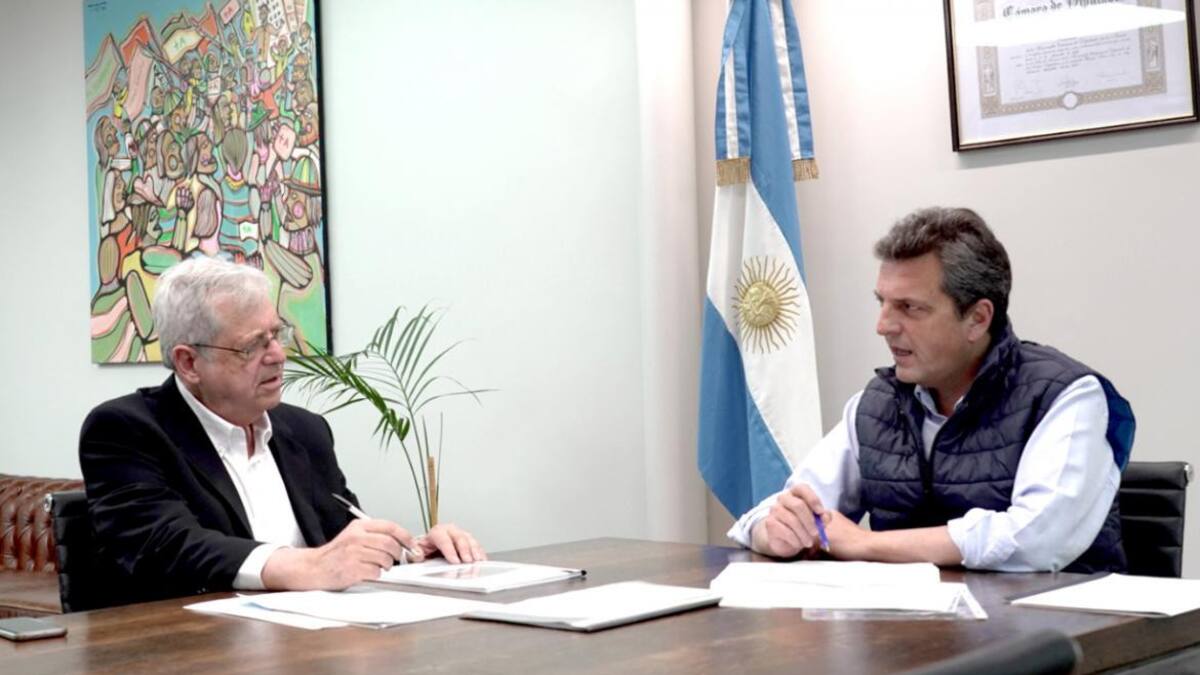 Gabriel Rubinstein y Sergio Massa, foto Twitter