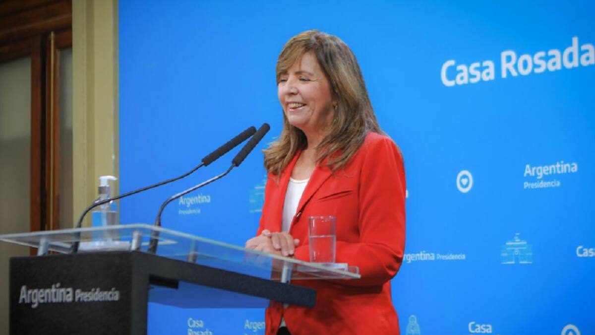 Gabriela Cerruti, portavoz del gobierno, foto NA