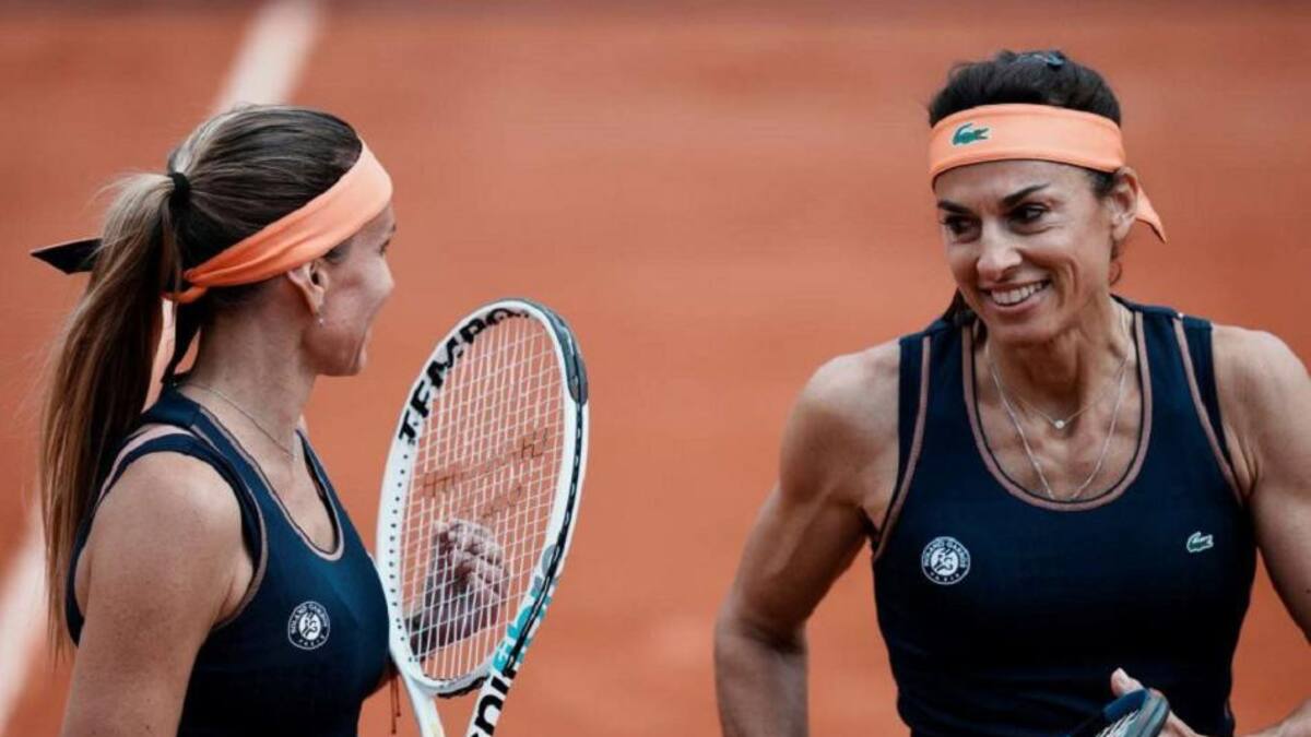 Gabriela Sabatini y Gisela Dulko, tenis. Foto: EFE.