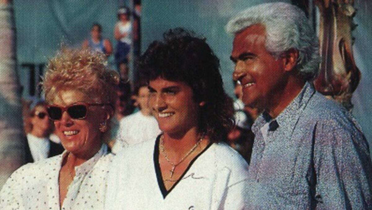 Gabriela Sabatini y sus padres