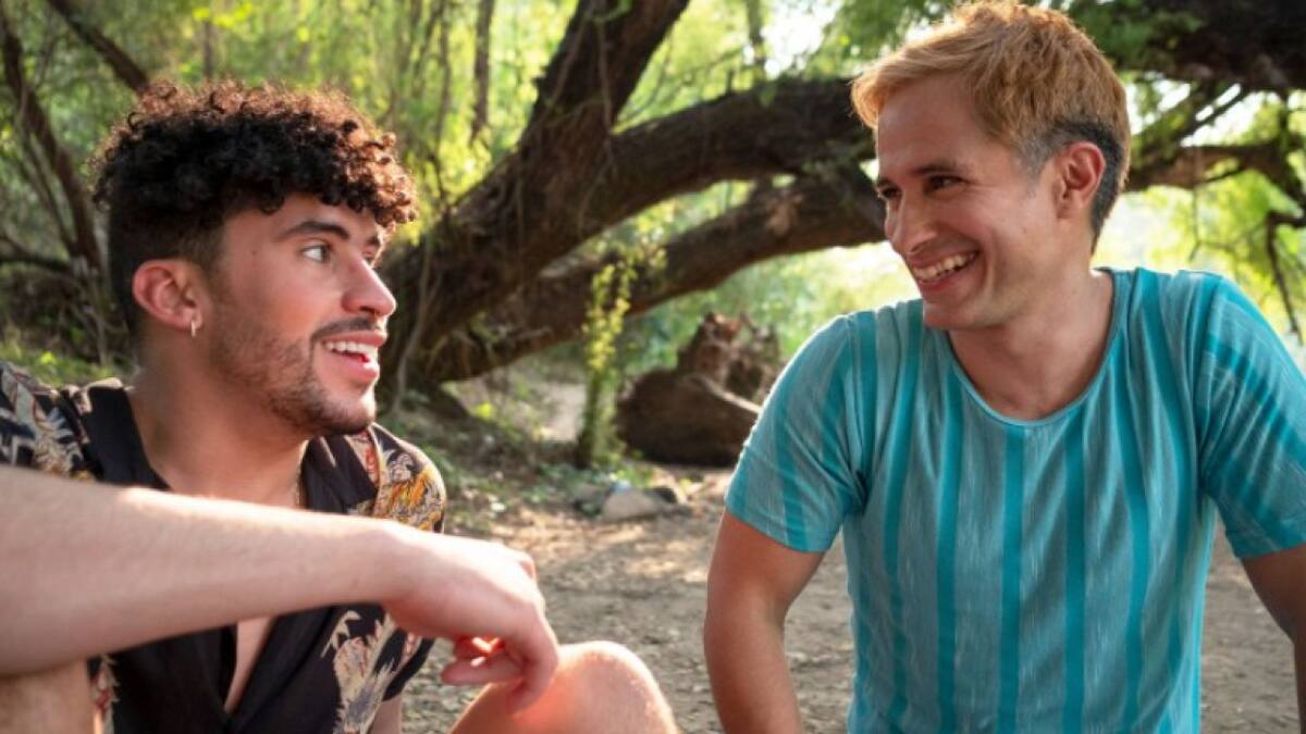 Gael García Bernal y Bad Bunny. Foto: NA