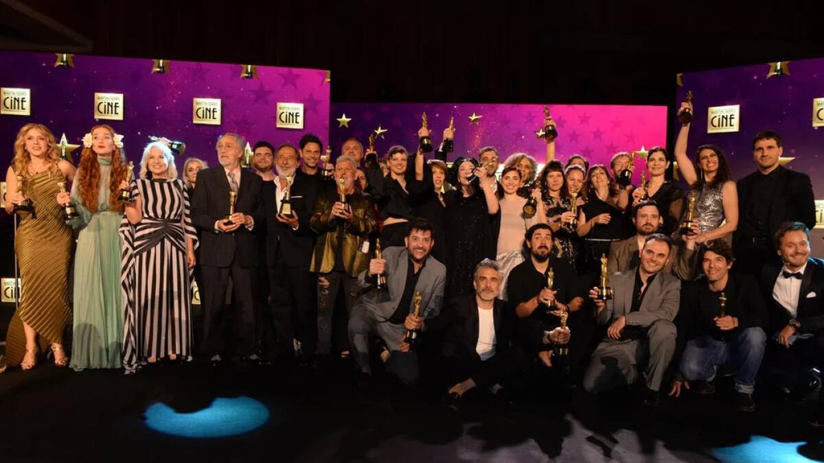 Ganadores de los Martín Fierro de Cine 2024. Foto: NA.