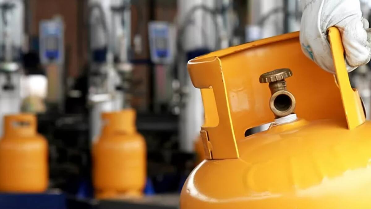 Garrafa de gas. Foto: Twitter.