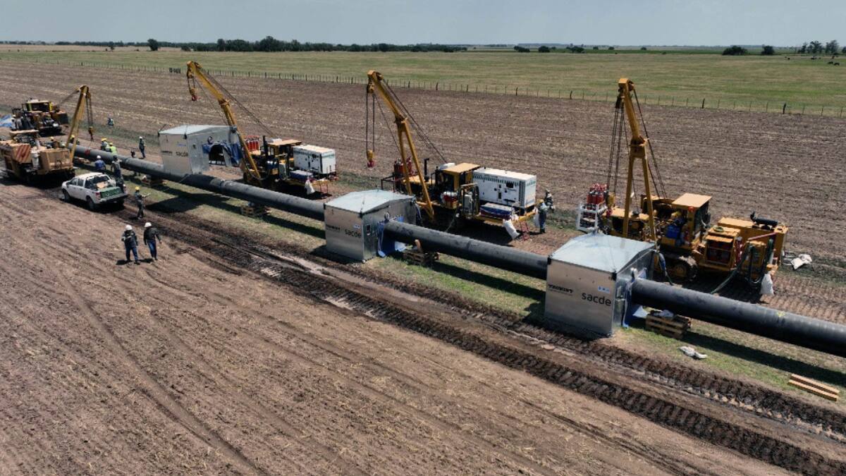 Gasoducto Néstor Kirchner. Foto: NA.