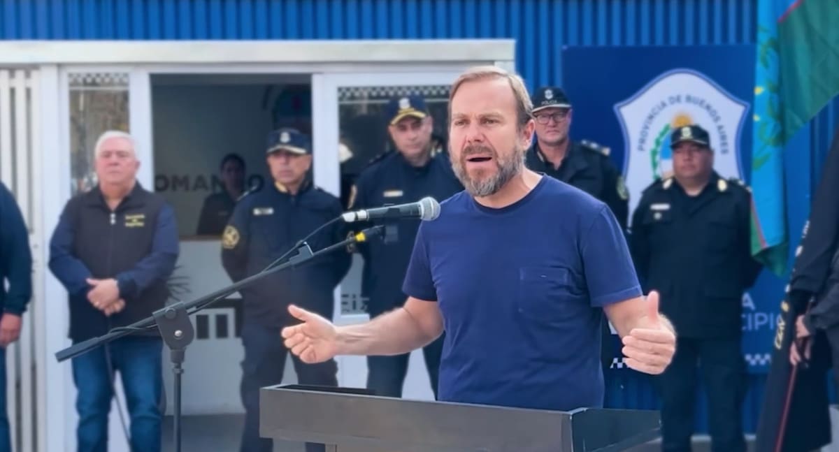 Gastón Granados en la inauguración de Sede del Comando de Patrullas Ezeiza