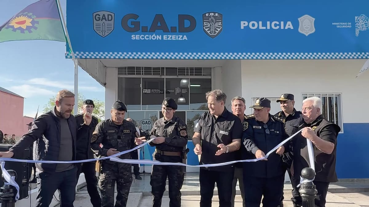 Ezeiza: Gastón Granados y Javier Alonso inauguraron una nueva base operativa de seguridad