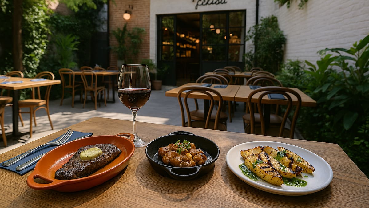 La parrilla de Colegiales que rompe las reglas del asado: entraña con salsa de manteca, mollejas ahumadas y vinos europeos