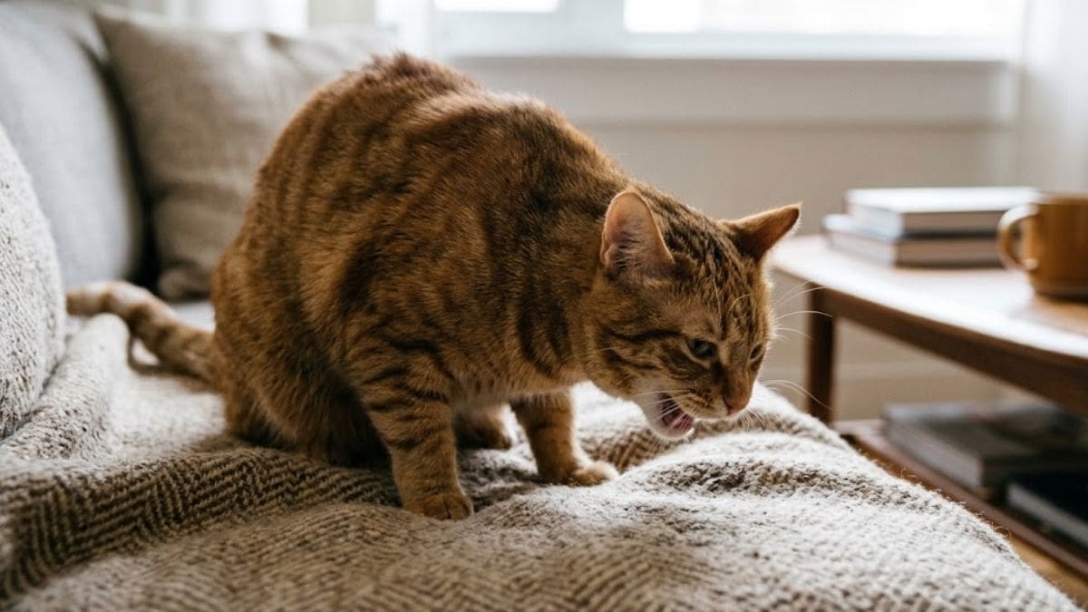 Los veterinarios explican por qué algunos gatos vomitan bolas de pelo y cuándo puede ser una señal de alerta