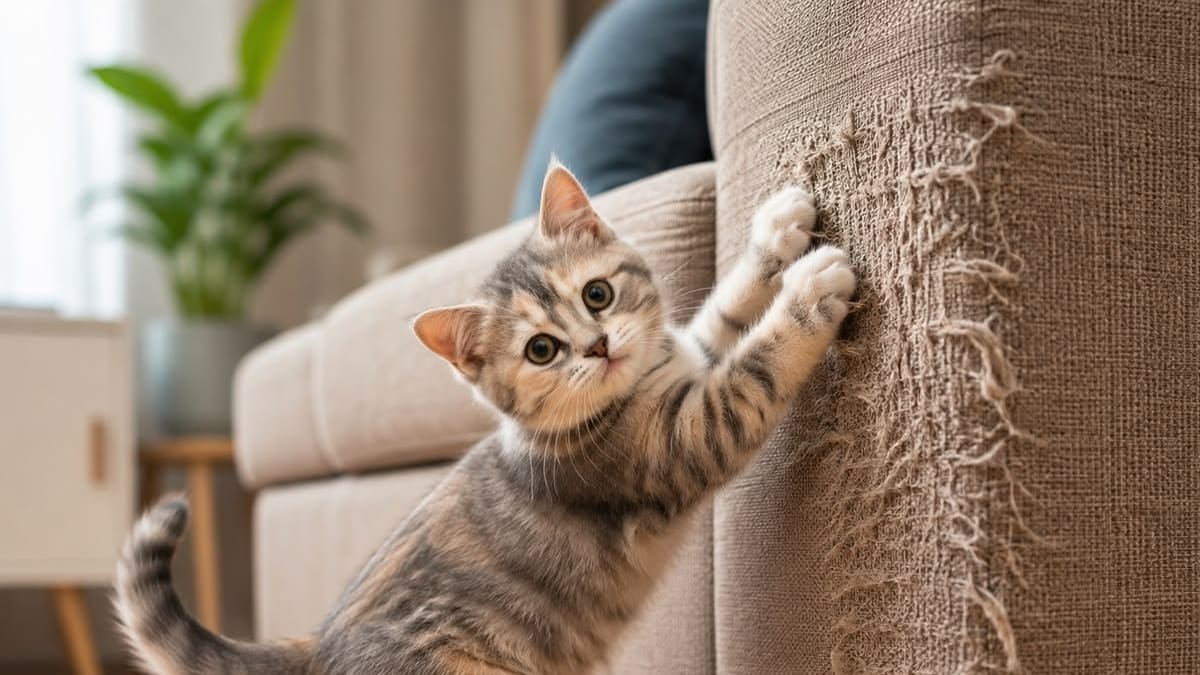 ¿Por qué los gatos rascan los muebles? La explicación de los expertos y cómo evitar que dañen tu casa