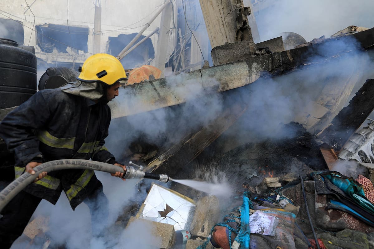 Gaza tras los bombardeos. Foto: Reuters.