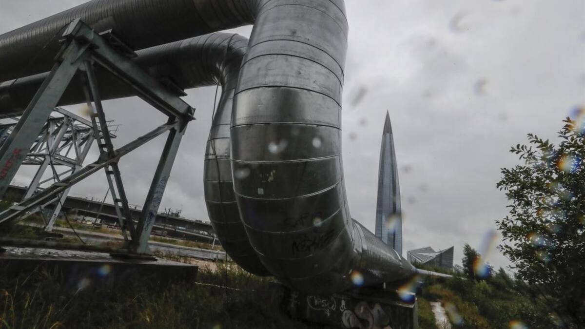 Gazprom y flujo de gas por el Nord Stream 1. Foto: EFE.