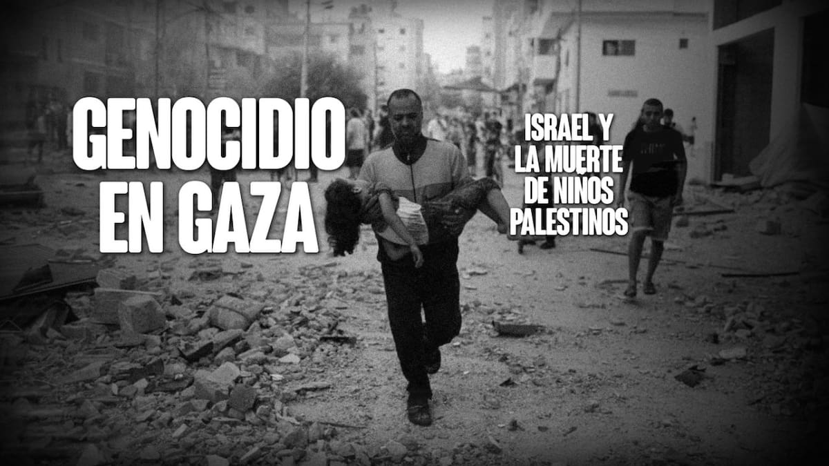 Genocidio en Gaza. Foto: Canal 26.