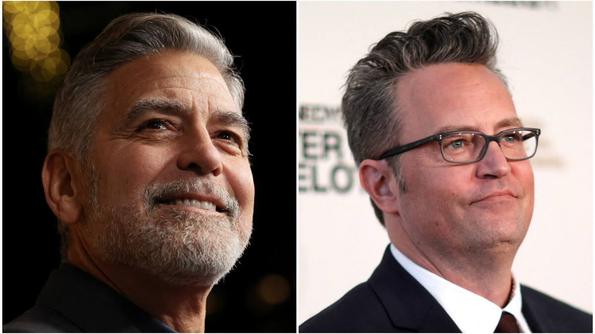 George Clooney y Matthew Perry. Fotos: Reuters.